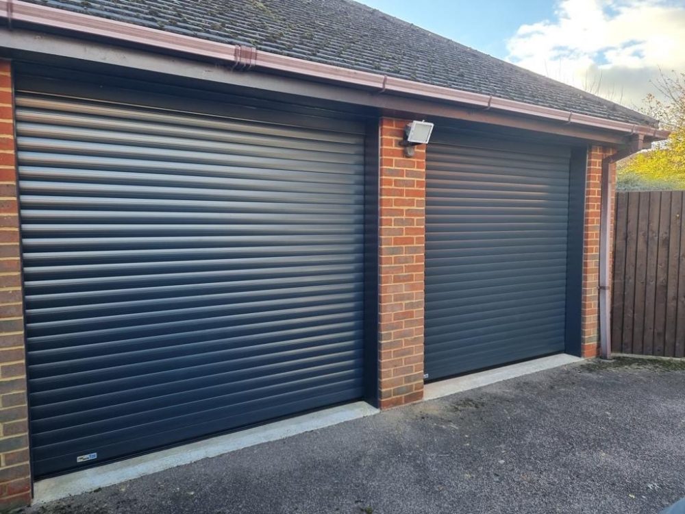 Matching Grey Roller Garage Doors 1