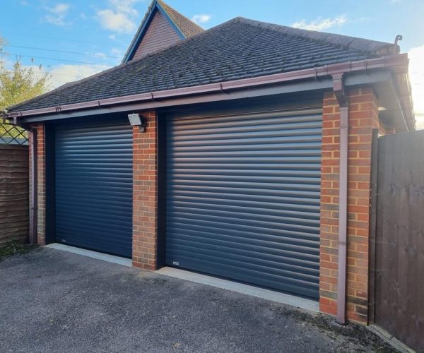 Matching Grey Roller Garage Doors 4