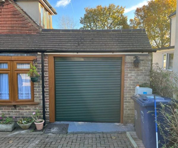 Green Roller Garage Door 2
