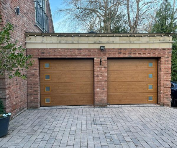Two Timber Effect Sectional Garage Doors 4