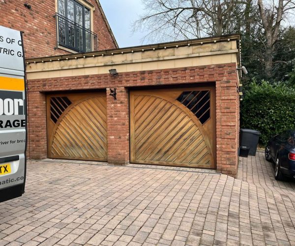 Two Timber Effect Sectional Garage Doors 6