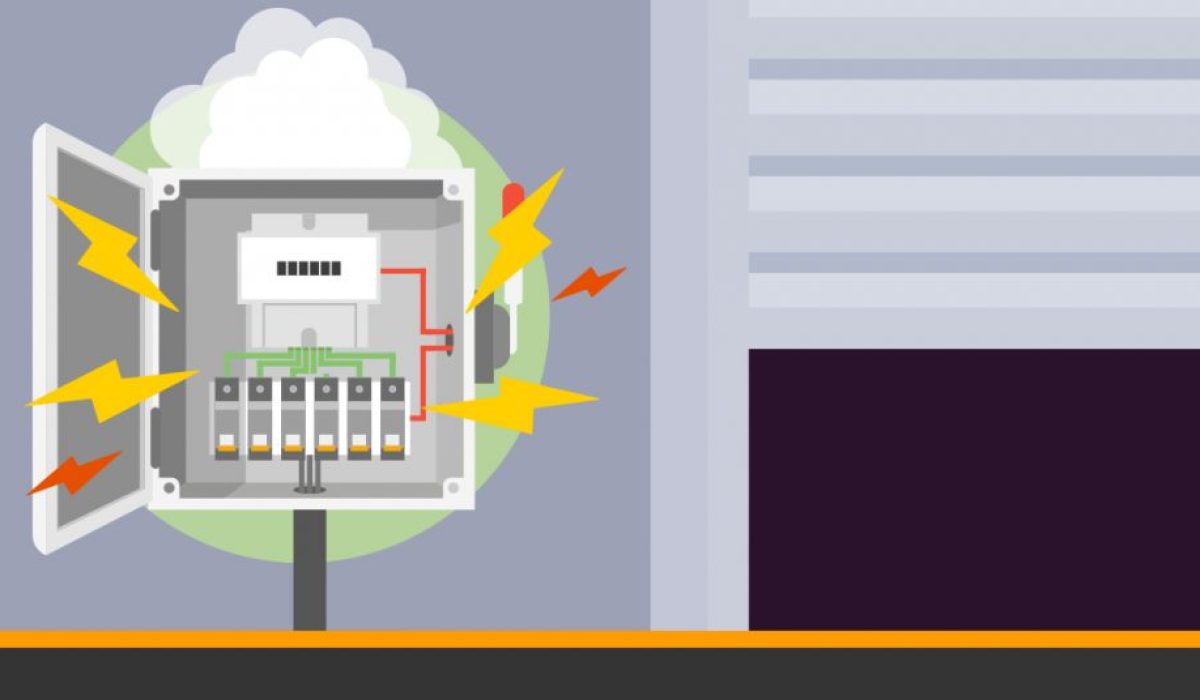Damaged electrical circuit