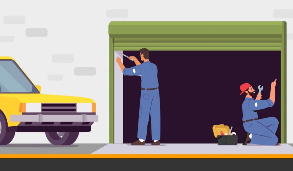 Repair garage door that opens by itself