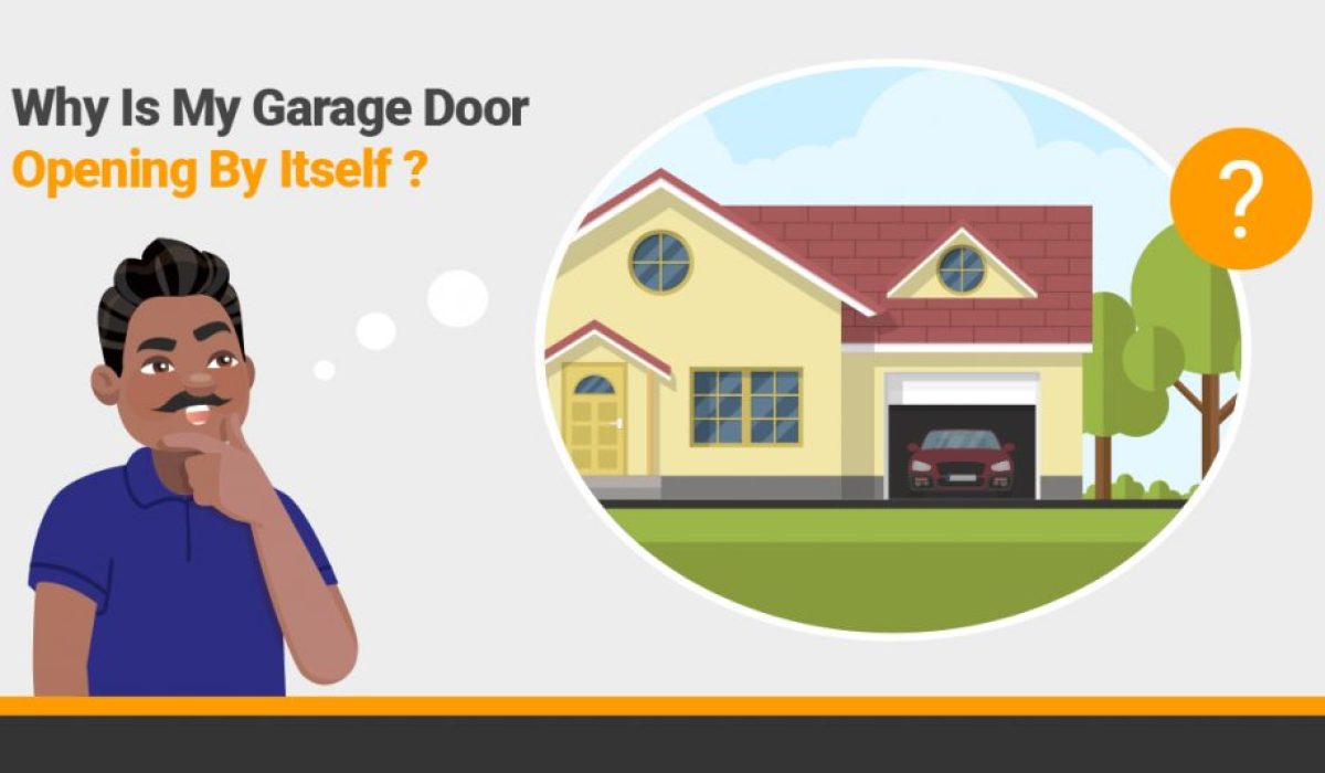 Garage door opening by itself
