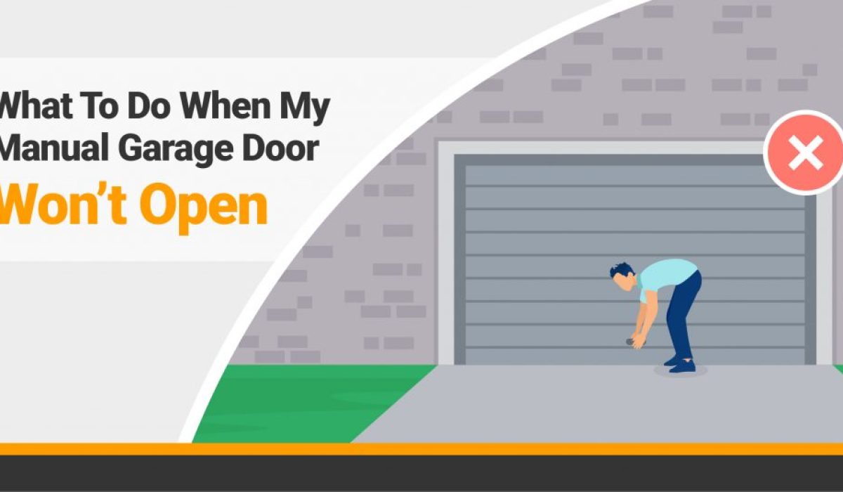 What to do when your manual garage door won't open