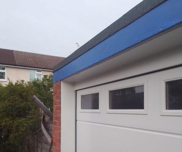 White Garage Door With Windows 4