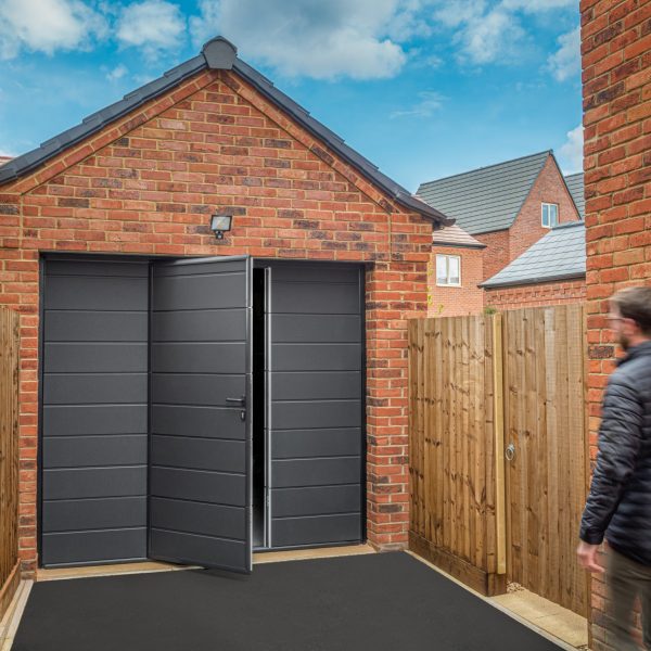 Wicket garage doors