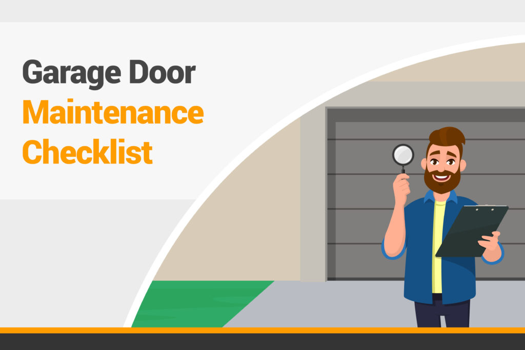 Garage door maintenance checklist