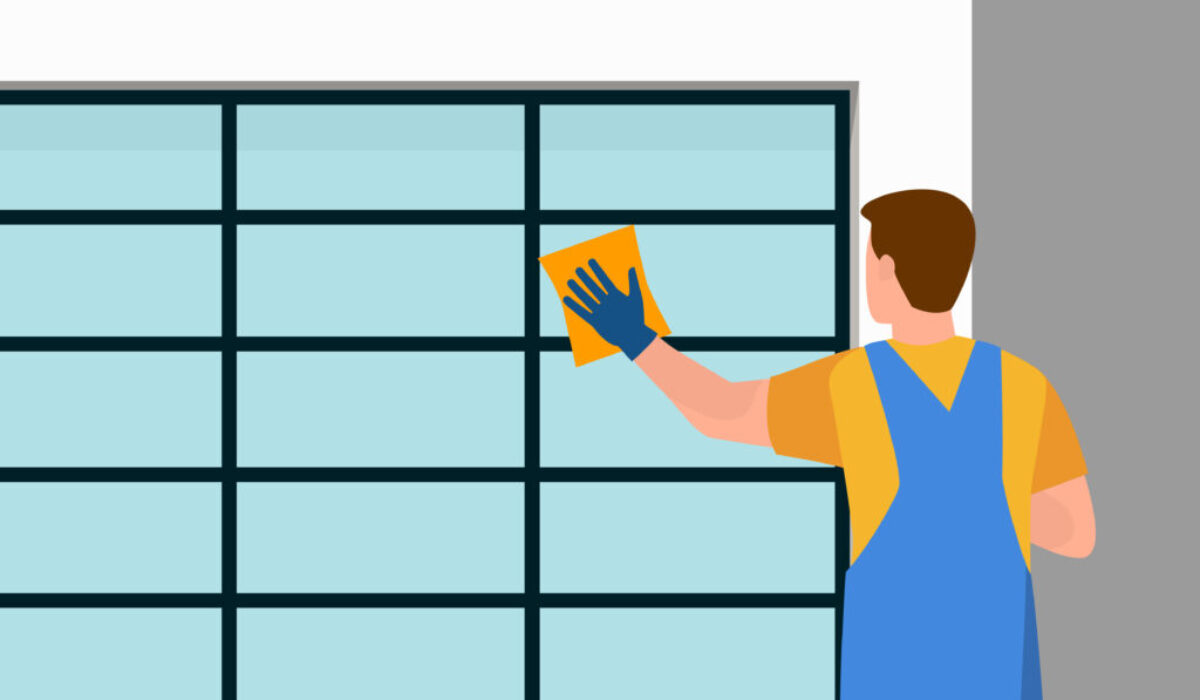 It's important for glass garage doors to be maintained