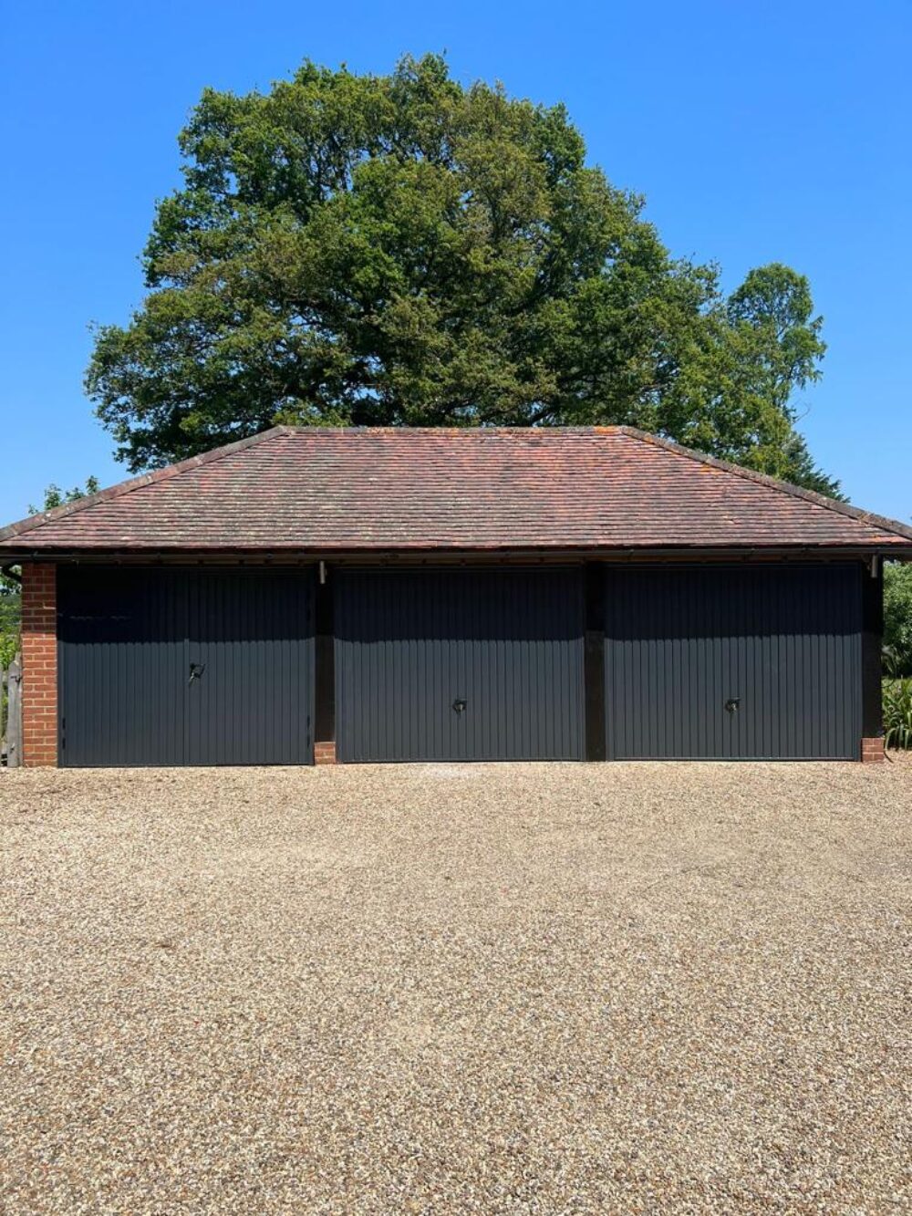 Triple Garage Door Installation 1