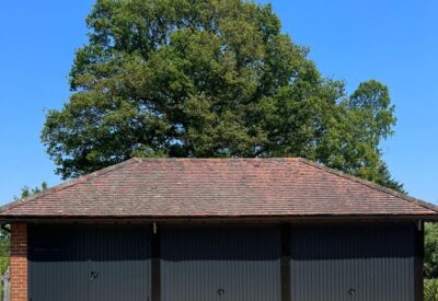 Triple garage door installation