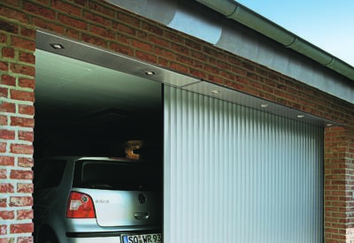 Vertico lateral side sliding garage door