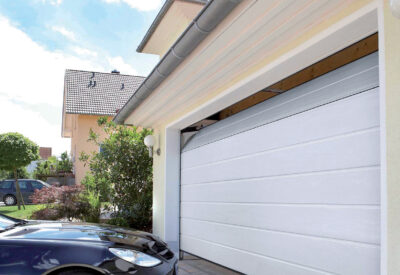 Teckentrup CarTeck Sectional Centre Rib White Garage Door