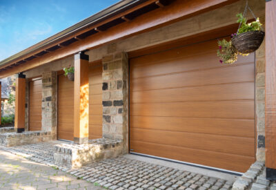 Teckentrup CarTeck Sectional Golden Oak Garage Door