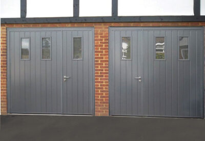 Side Hinged Standard Ribbed Vertical Garage Doors