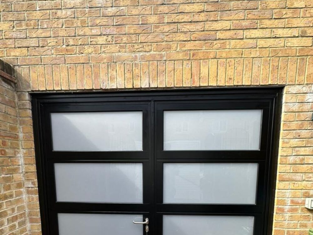 Glass Side-Hinged Garage Door Installation 2