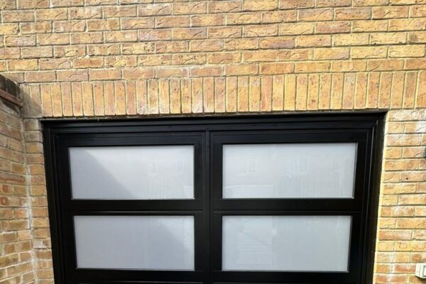 Glass Side-Hinged Garage Door Installation