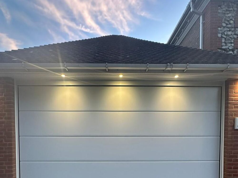 Cream Sectional Garage Door Installation 2