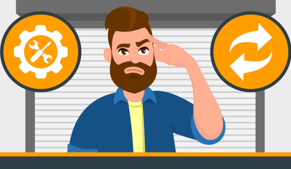 Is it cheaper to repair or replace a garage door?