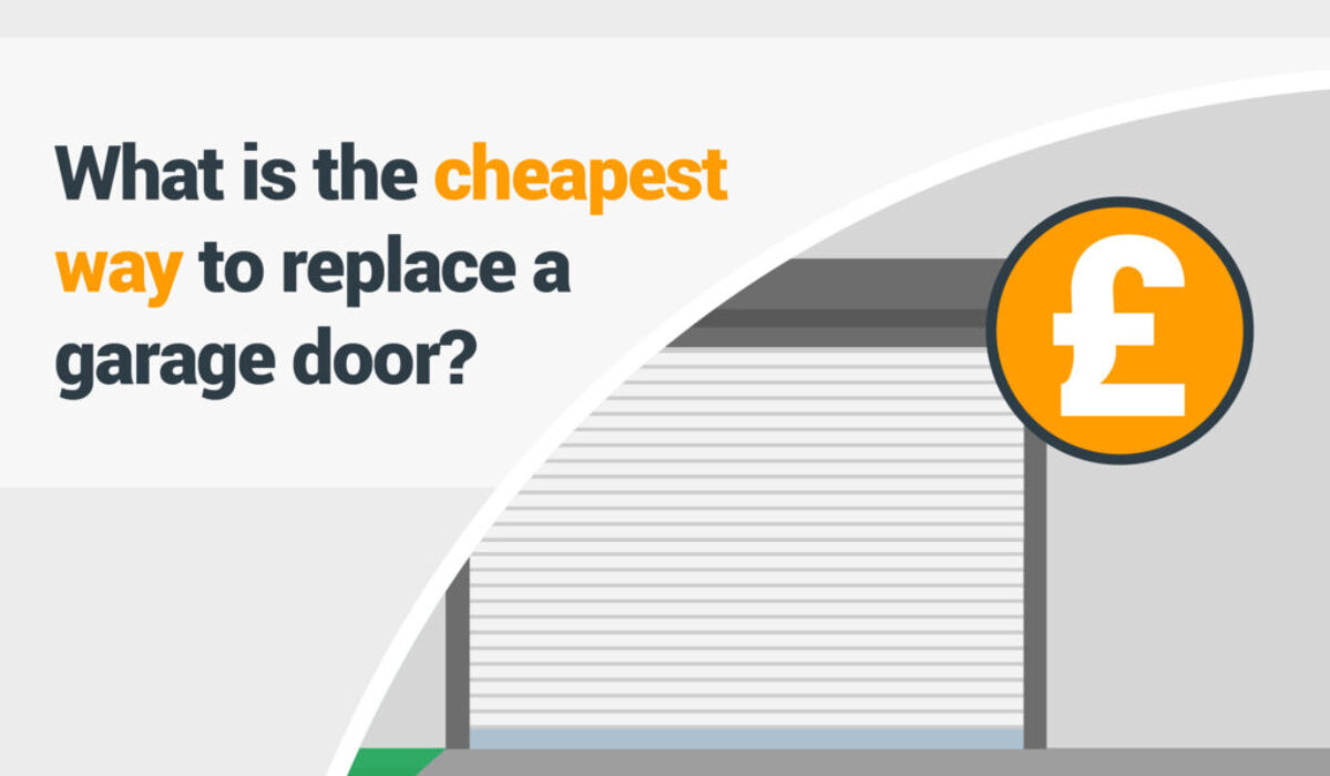 What is the cheapest way to replace a garage door?