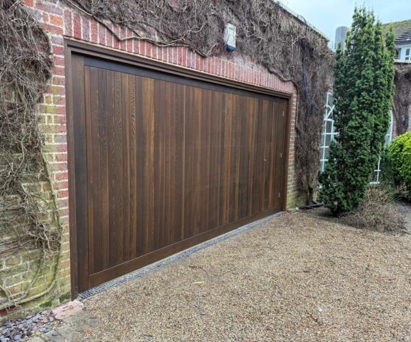 Timber Garage Door With Pedestrian Access 5