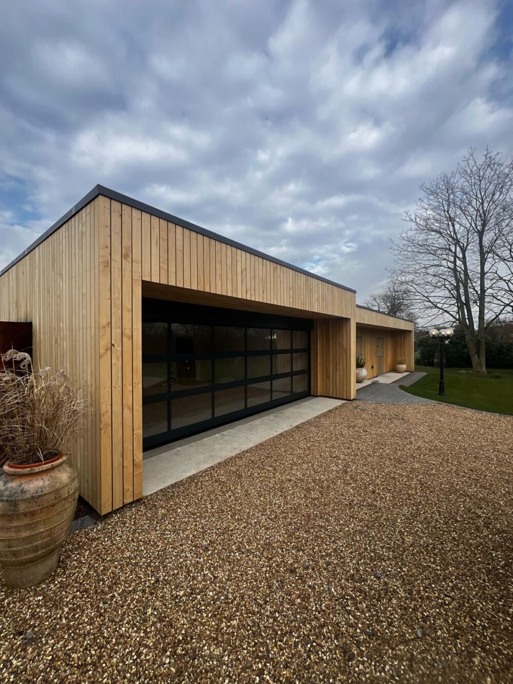 Double Glass Garage Door fitted 1