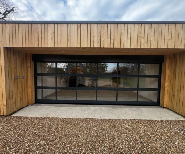 Double Glass Garage Door fitted 6